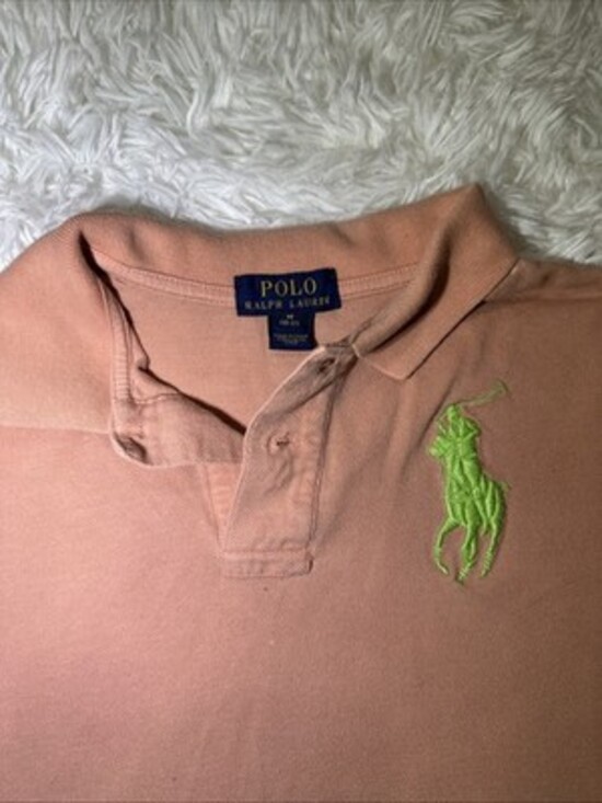 Polo Ralph Lauren 1/4 Zip Sweatshirt, 2Polo Big Pony,&button Up Youth Size 10/12 - Picture 9 of 16